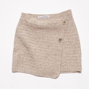 ACNE Studios Crochet Wrap Mini Skirt
